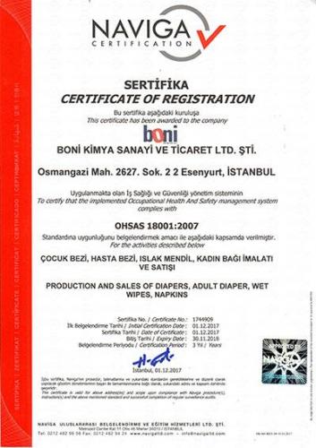 OHSAS 18001 Belgesi