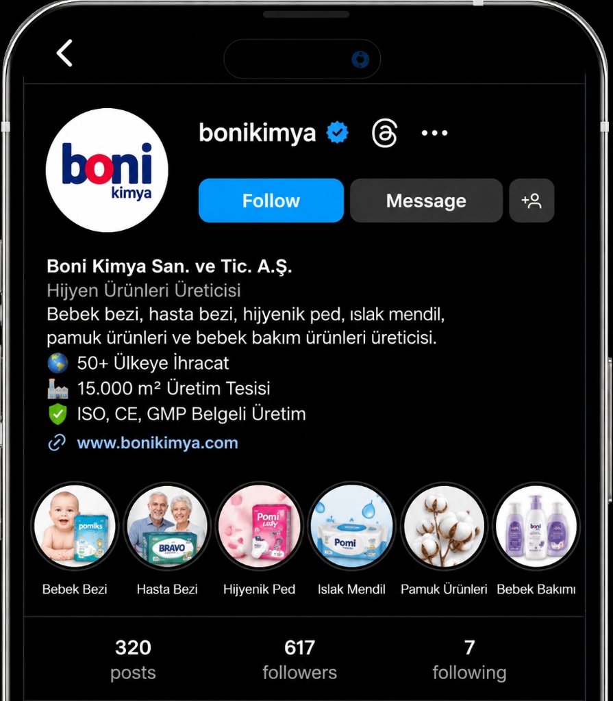 Boni Kimya Instagram Profile